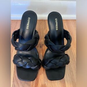 Express Braided Strap Heels Size 7